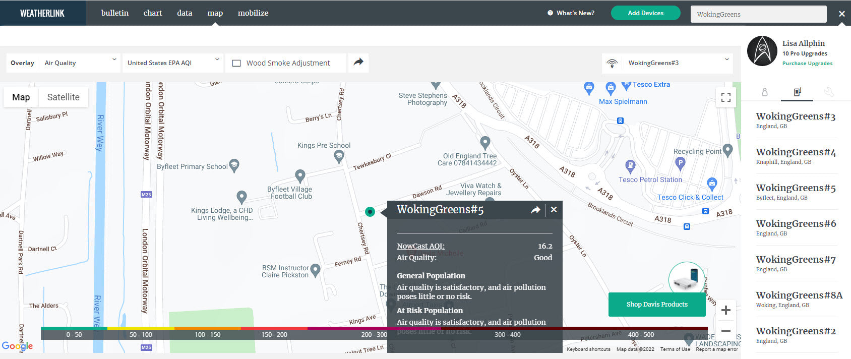 Woking Green Party Uses AirLink in Innovative Air Quality Initiative