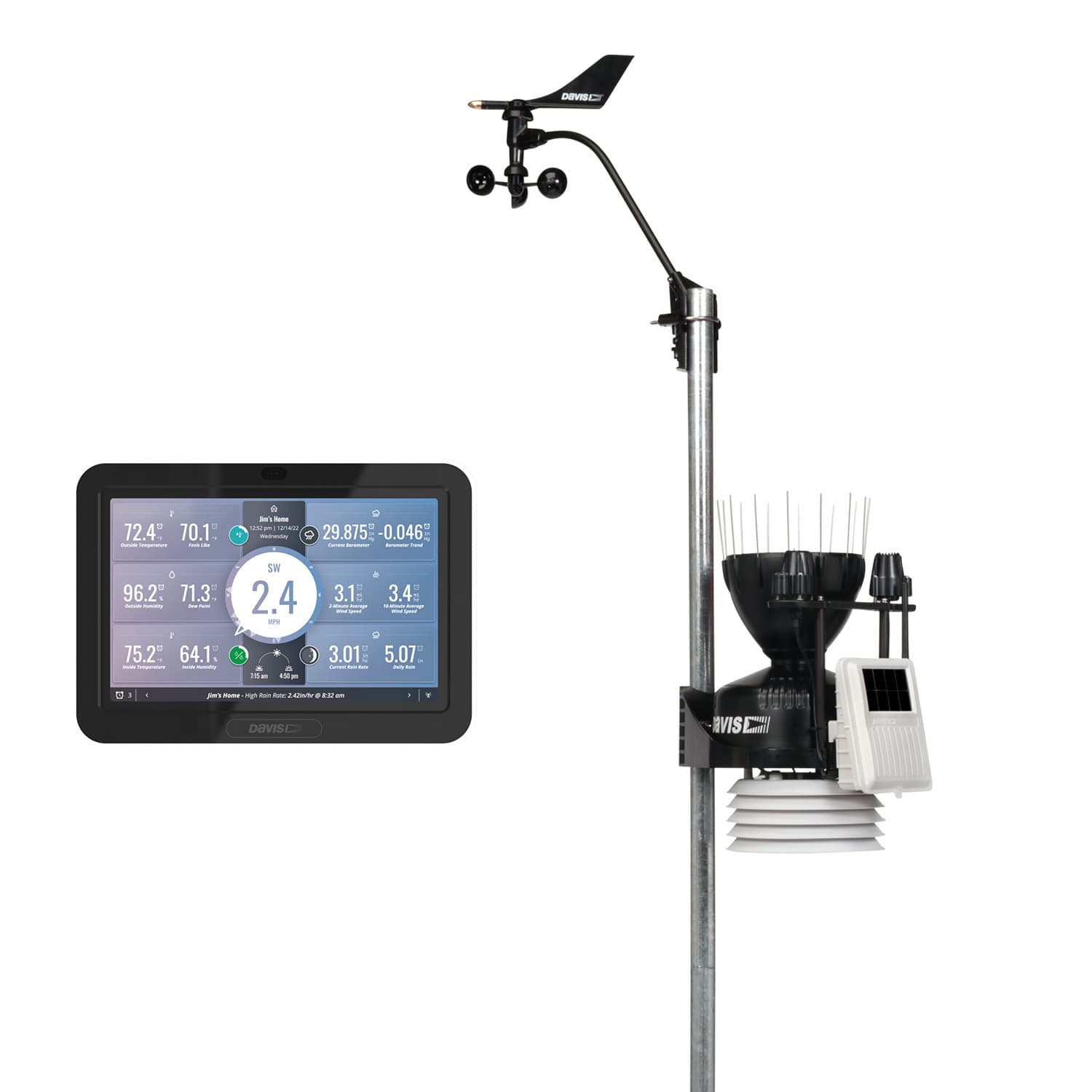 Davis Instruments Vantage Pro2 Plus wireless professional weather station with digital weather station console