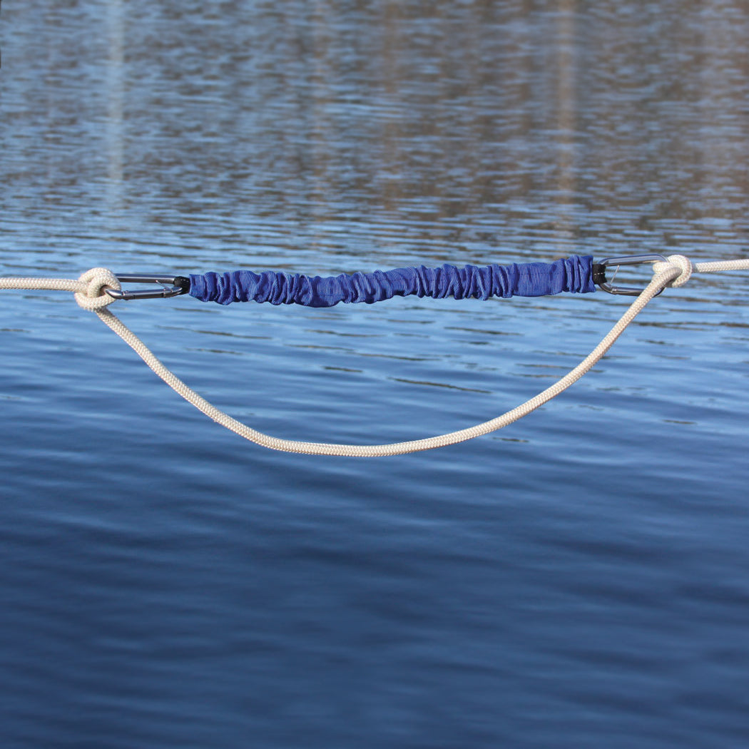 Shockles™ LineSnubber™, Shock Absorber for Dock Line Blue, 20" (51 cm) - SKU 2400