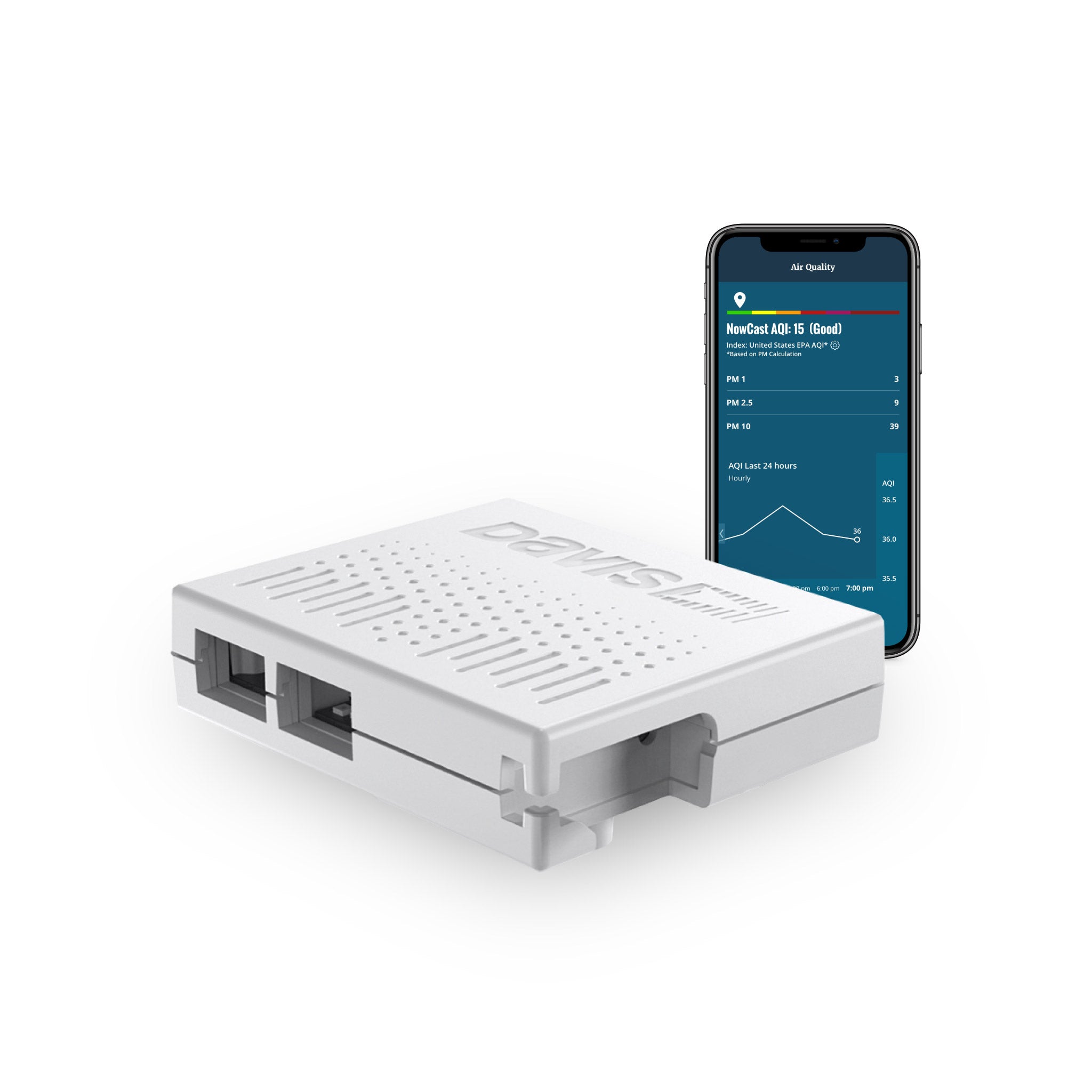 AirLink best outdoor air quality monitor with WeatherLink app