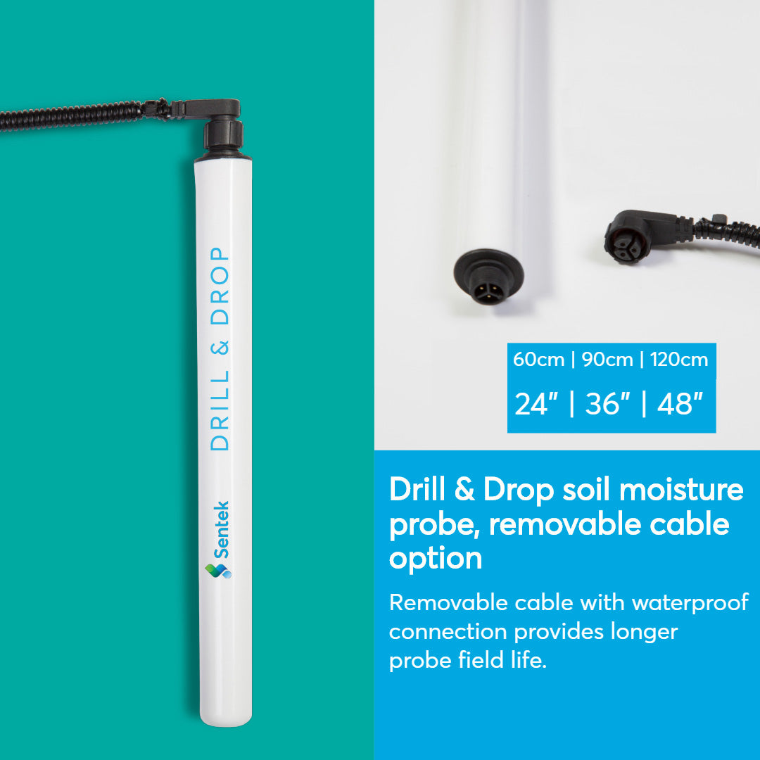 sentek drill & drop soil moisture probe weather station sensors